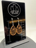 Teardrop floral earrings