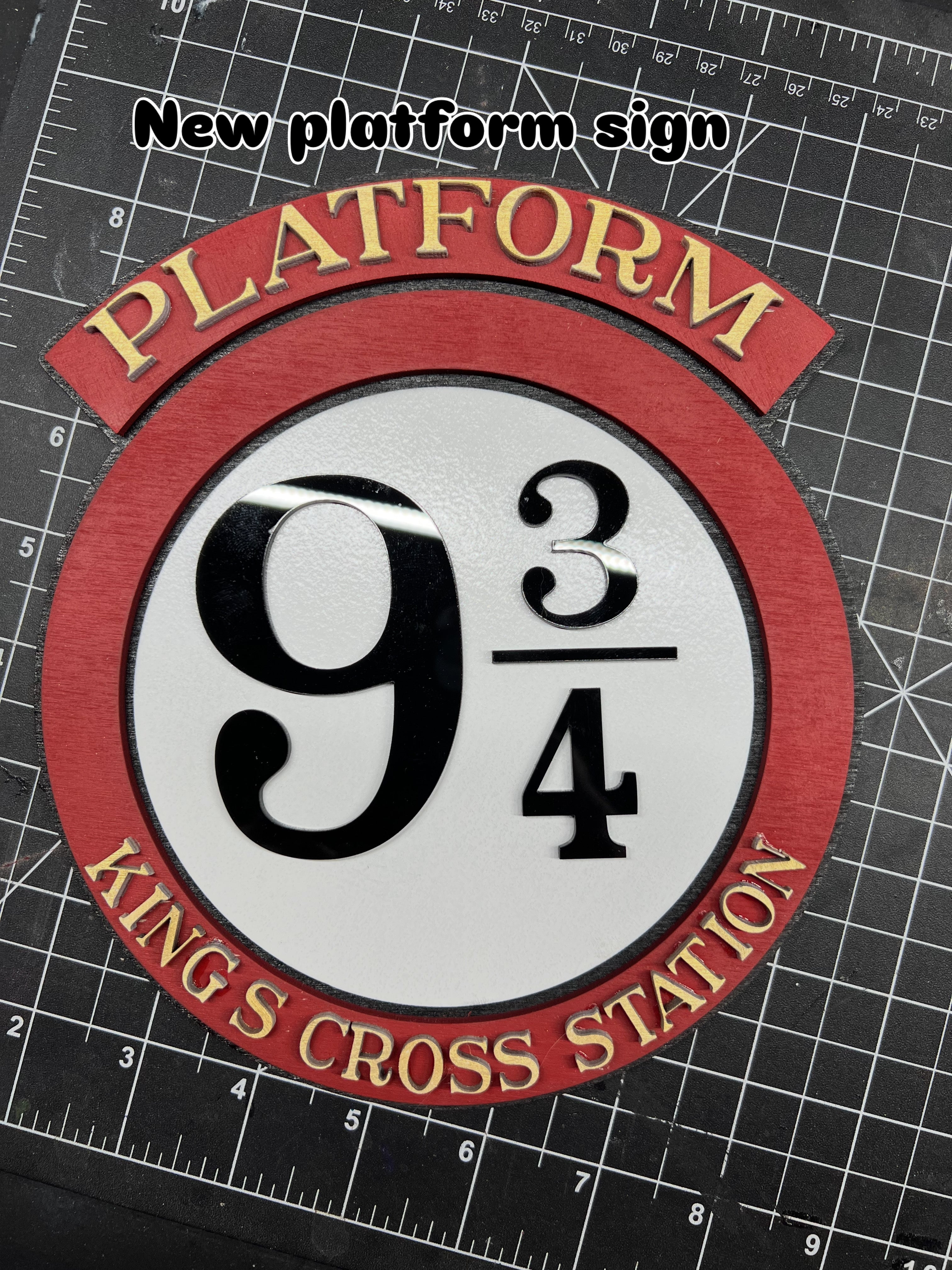 Harry Potter train station sign