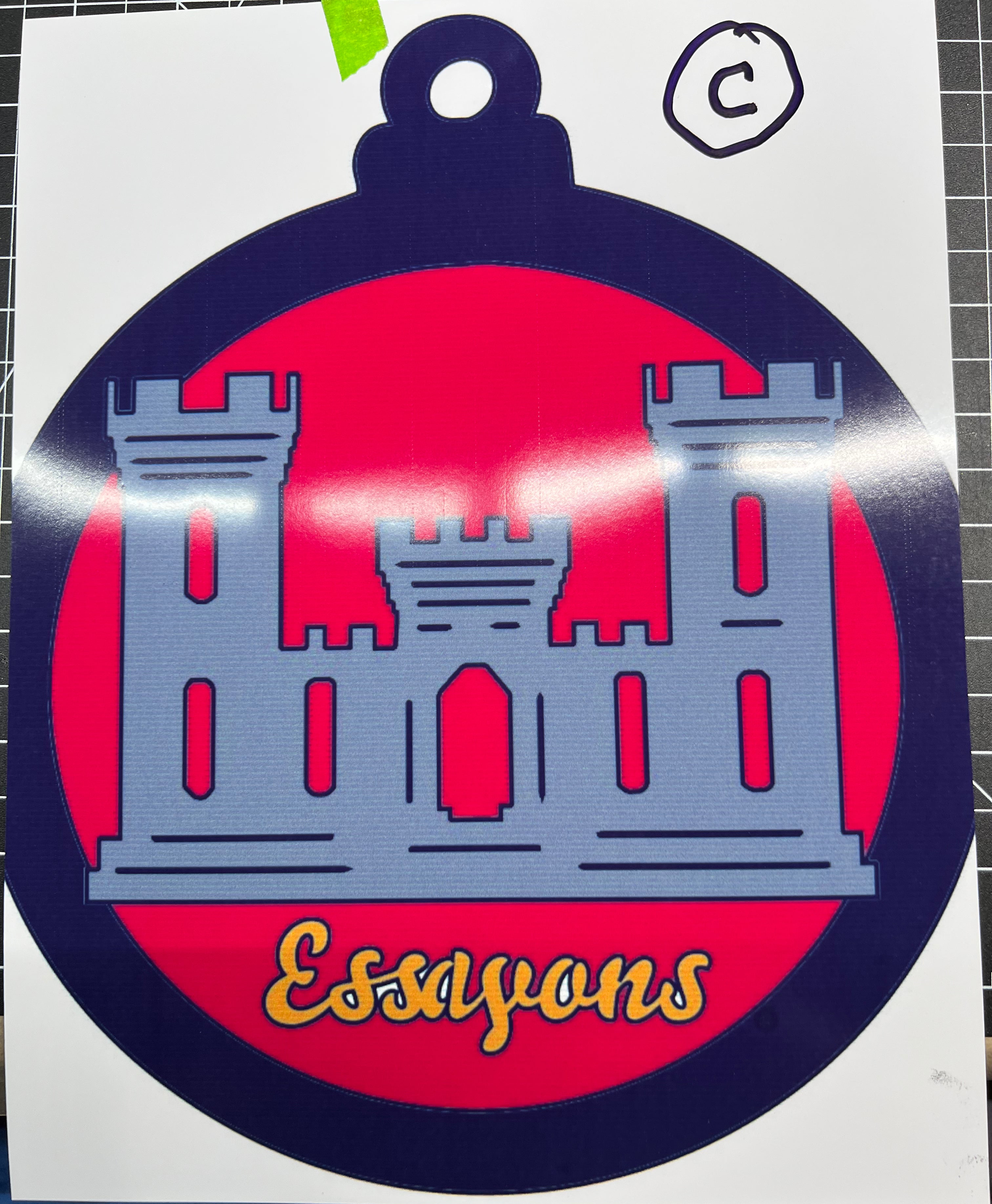 Engineer castle display 1249
