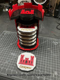 Essayons!  Set of 6 coasters with engineer-styled castle tower