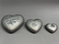 Solid hearts woven look