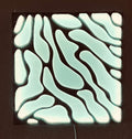 Abstract art wall decor with lighting