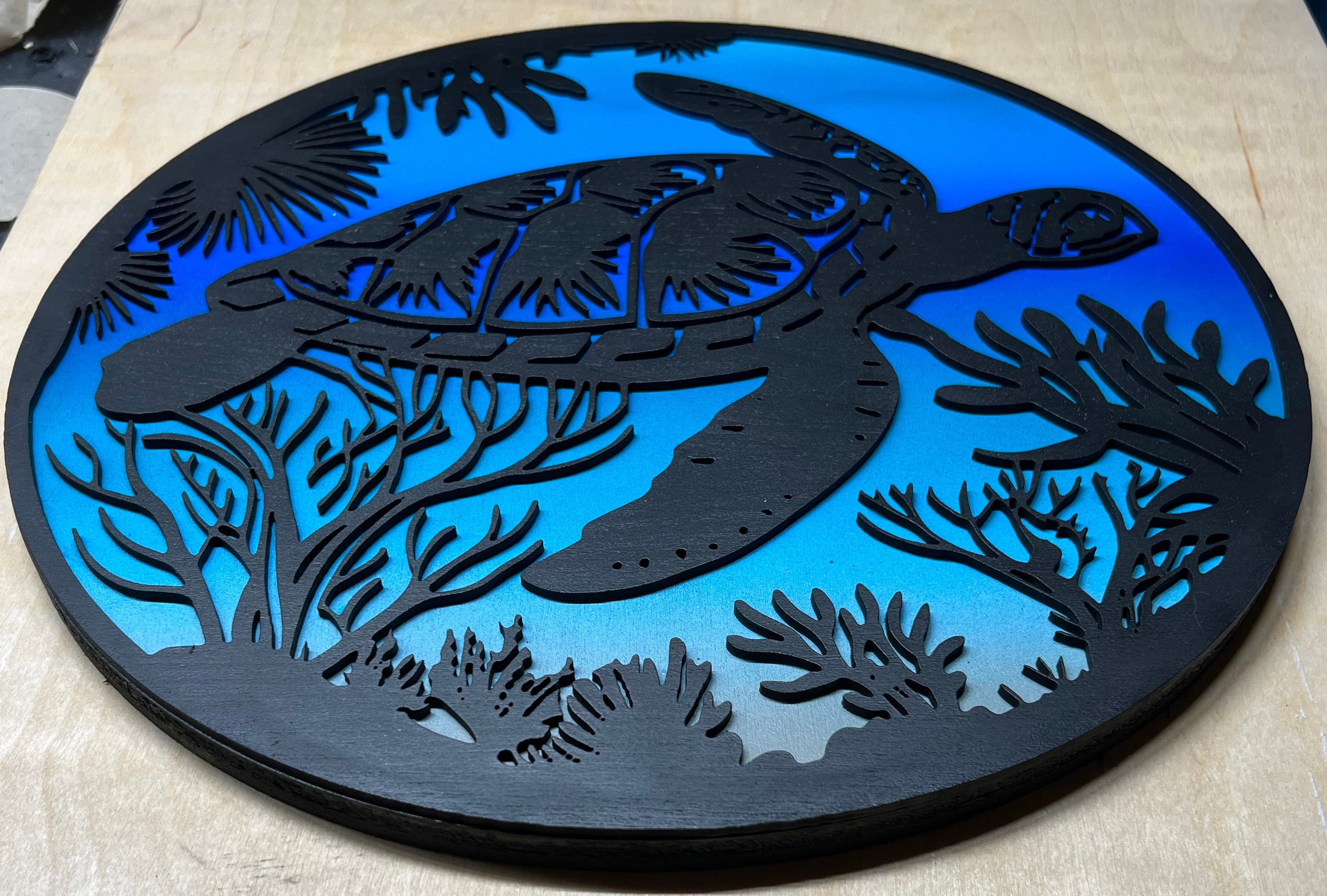 Sea turtle wall decor