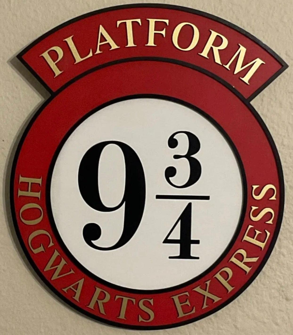 Harry Potter train station sign