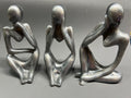 3 modern human figurines set