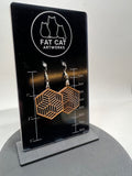 Hexagon style earrings