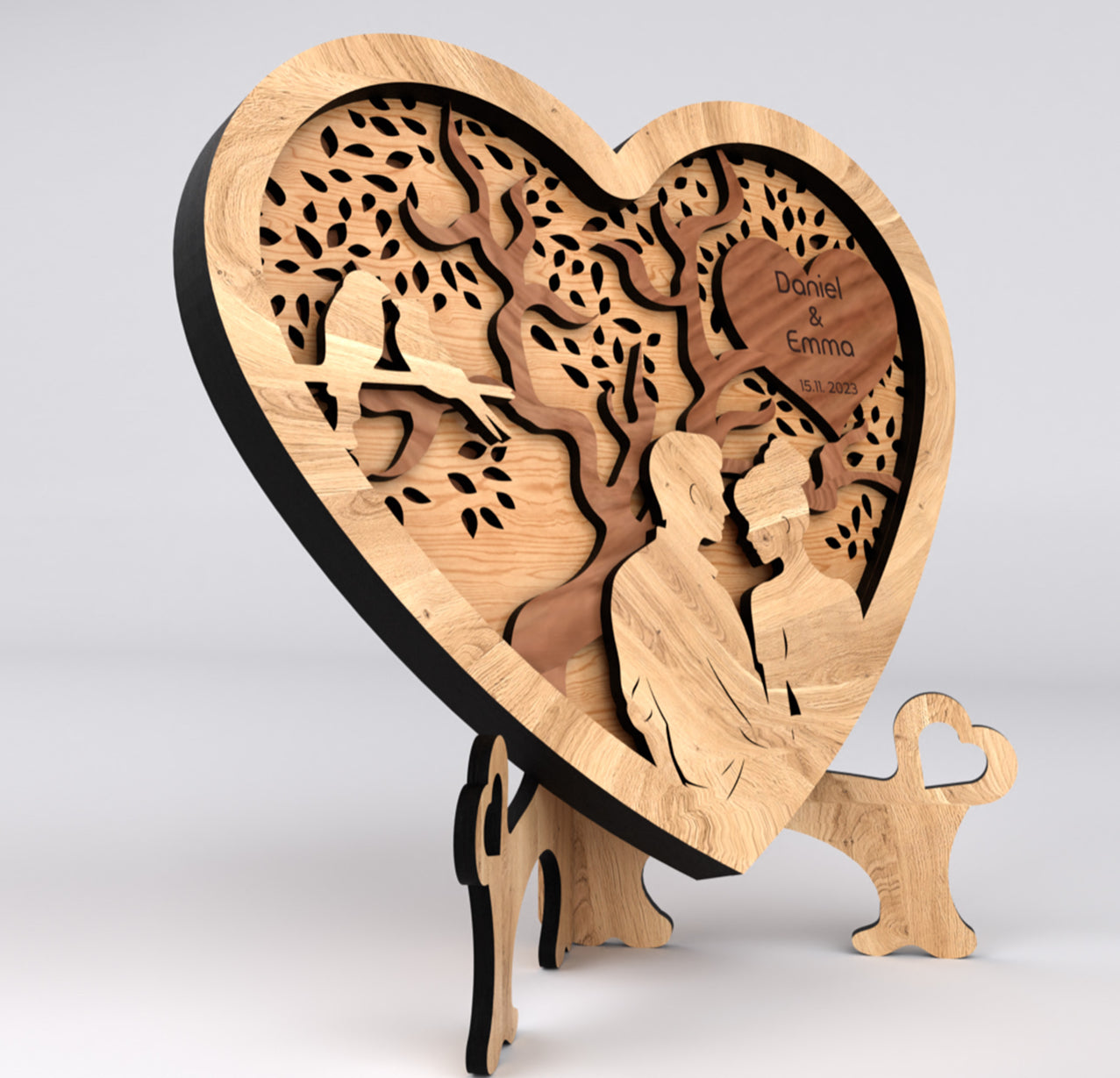 Layered Valentine’s Heart Decor