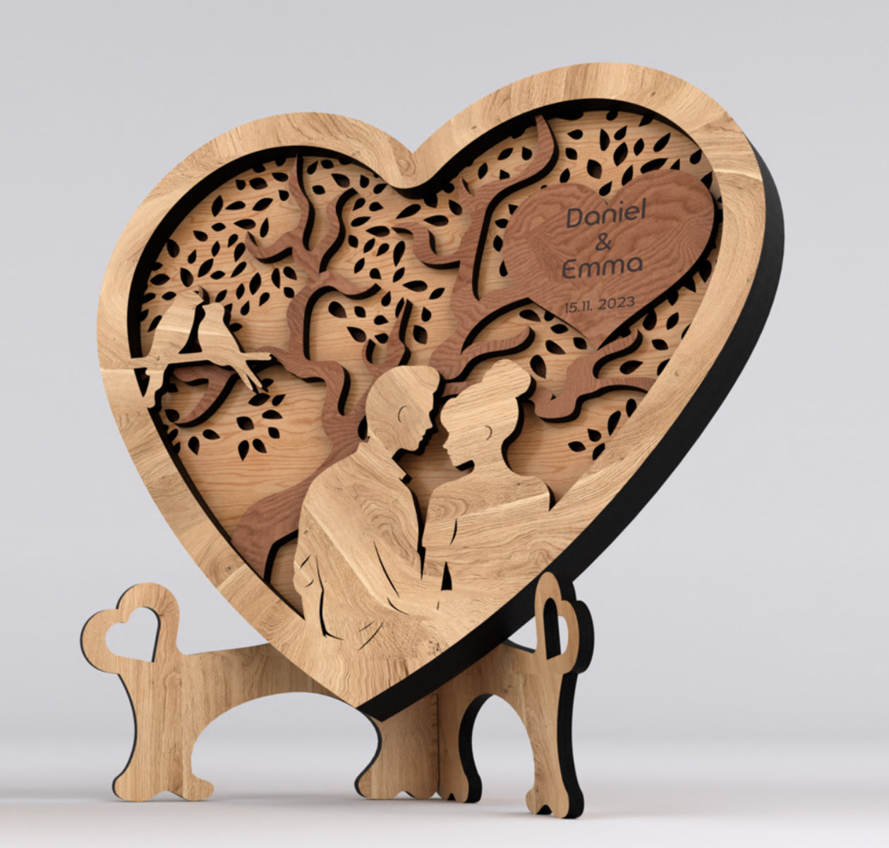 Layered Valentine’s Heart Decor