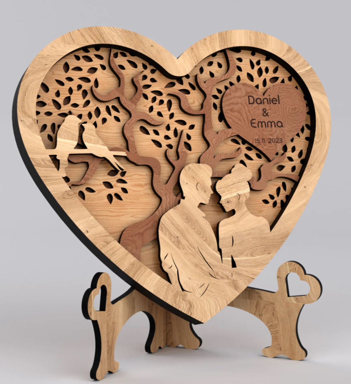 Layered Valentine’s Heart Decor