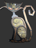 Steampunk inspired cat wall decoration.  Only 1 available