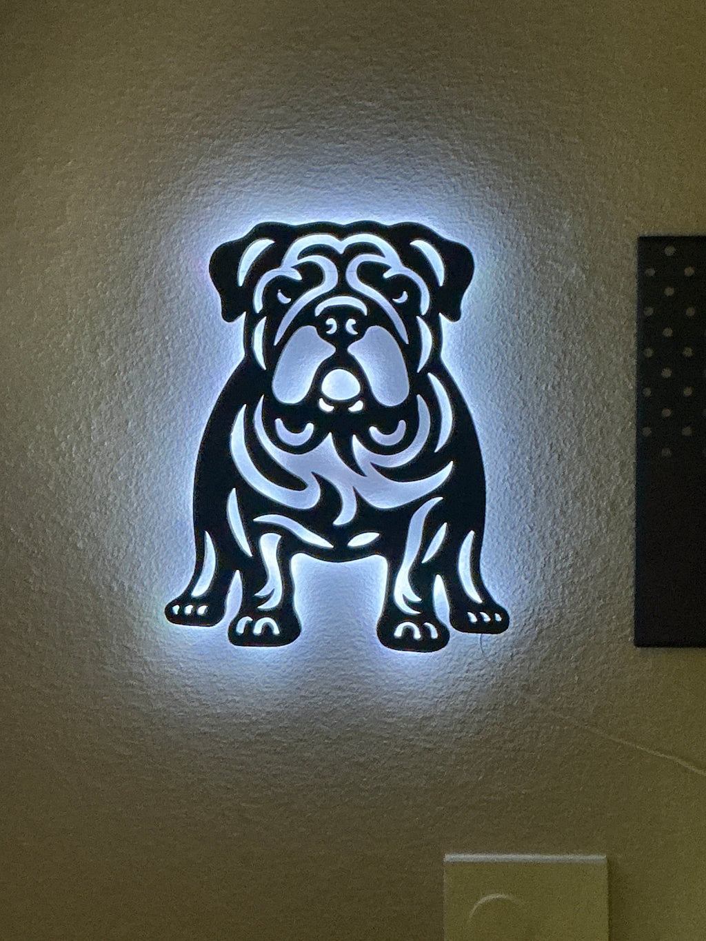 Bulldog wall decoration
