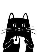 Cat with TP wood and resin wall art