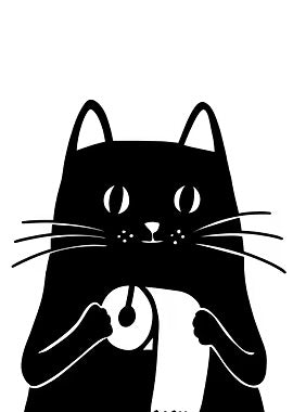 Cat with TP wood and resin wall art