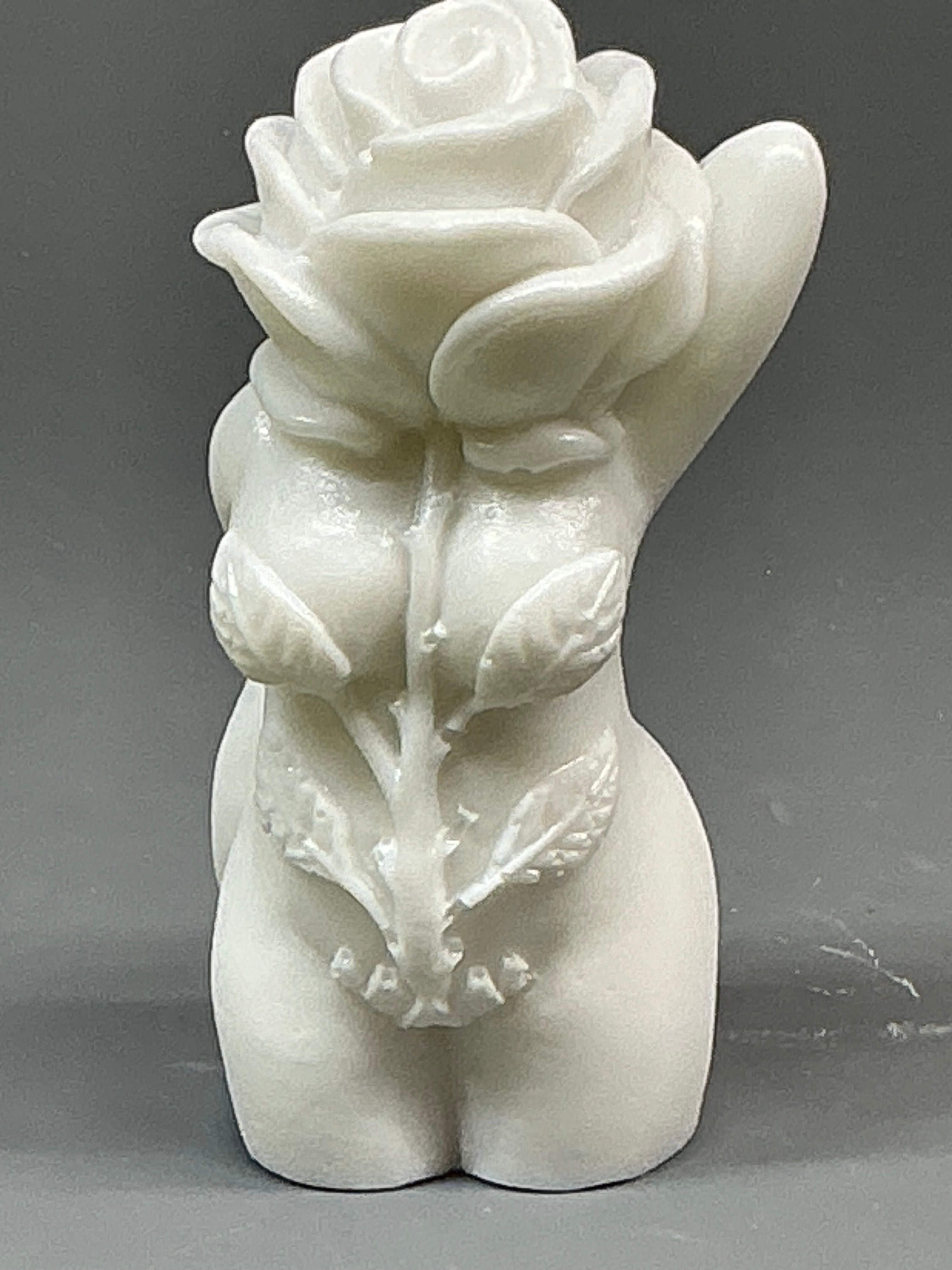 Female plant figurine - rose
